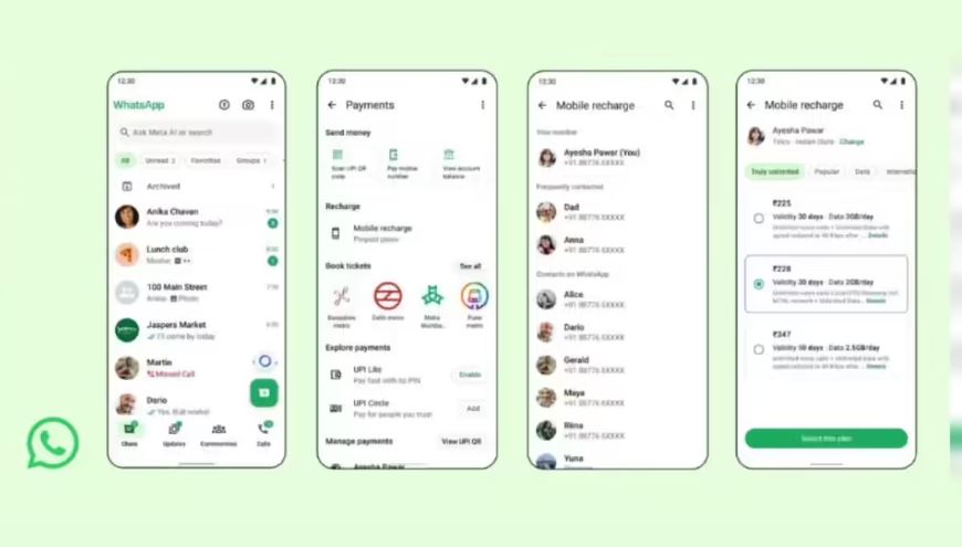 WhatsApp mobile recharge