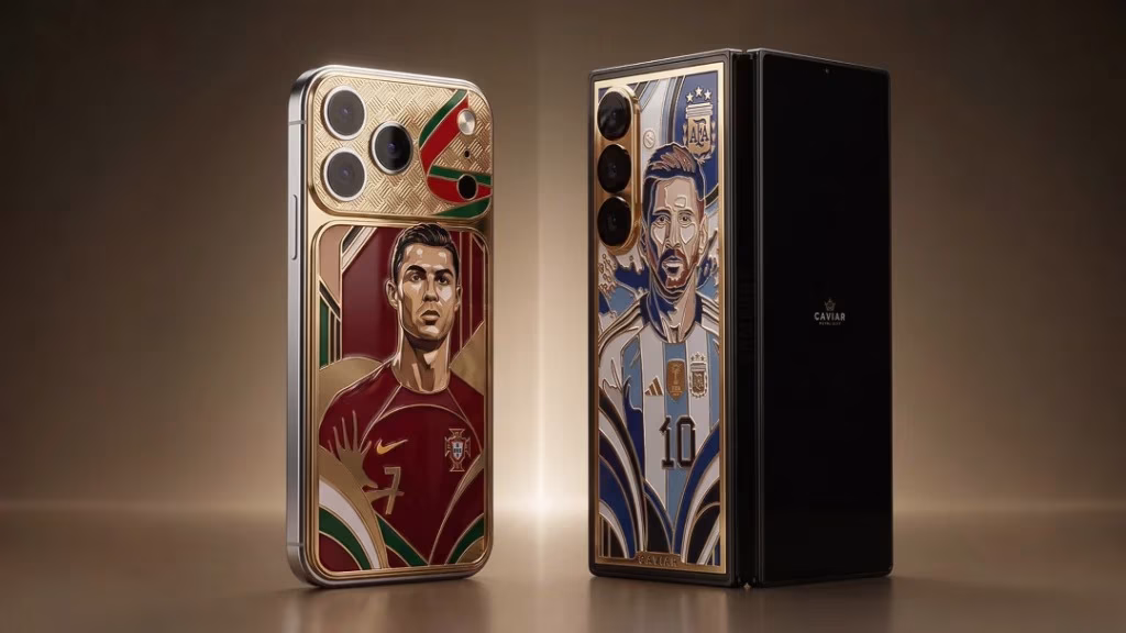 Caviar Messi Ronaldo phones