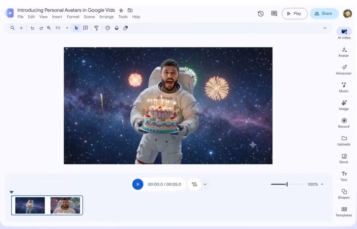 Google Vids AI videos