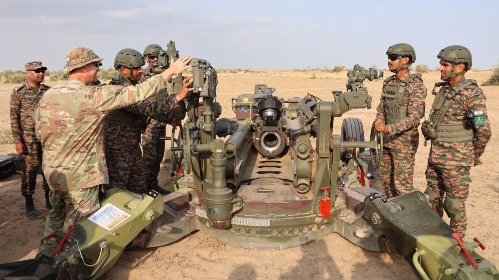 India US Artillery Drills