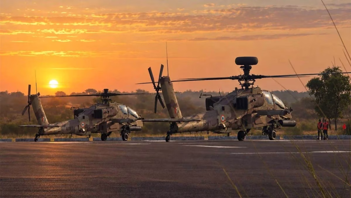 Indian Army AH-64E Apaches Yudh Abhyas