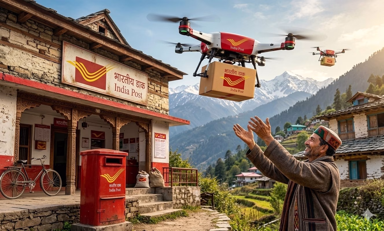 India Post drone delivery