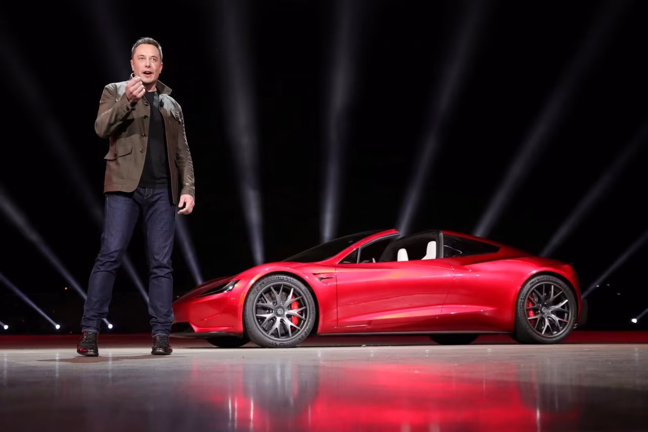 Tesla's flying roadster